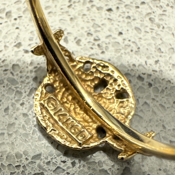 Authentic 14 KT Solid Gold Sand Dollar w/Starfish Ring Size 7.5 Brand New in Box - Picture 7 of 8